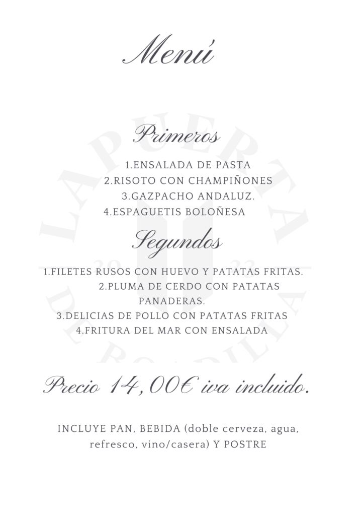 Restaurante La Puerta de Boadilla., hostelería y restauración en Boadilla del Monte